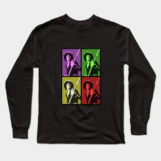 Phil Lynott Thin Lizzy Pop Art Long Sleeve T-Shirt